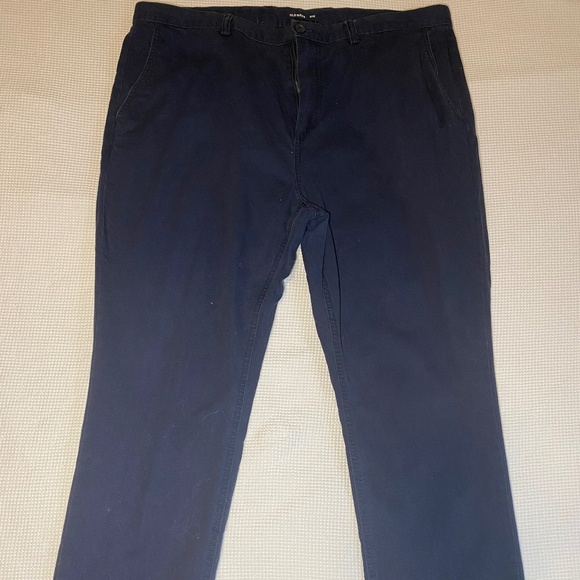 Navy Blue Slim Fit Chino Pants - Picture 1 of 5